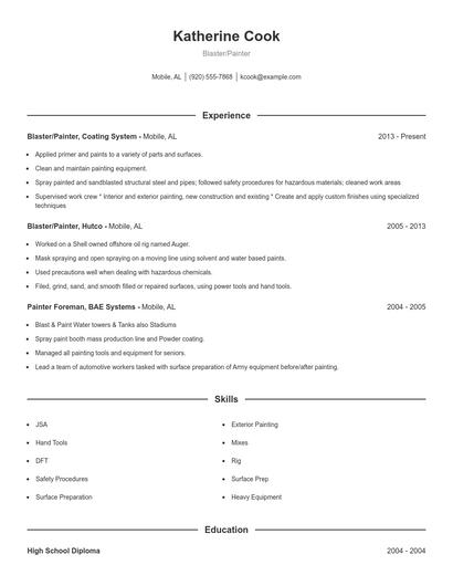 Resume example 1
