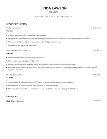 Blender Resume