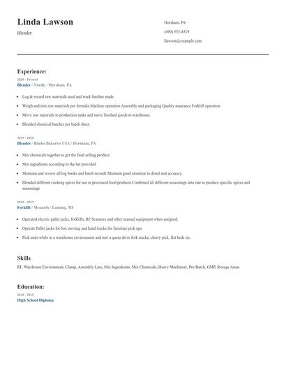 Blender Resume