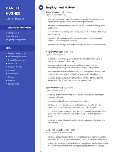Resume example 4
