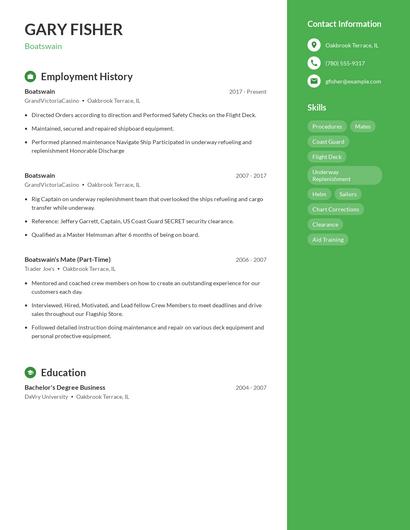 Resume example 4