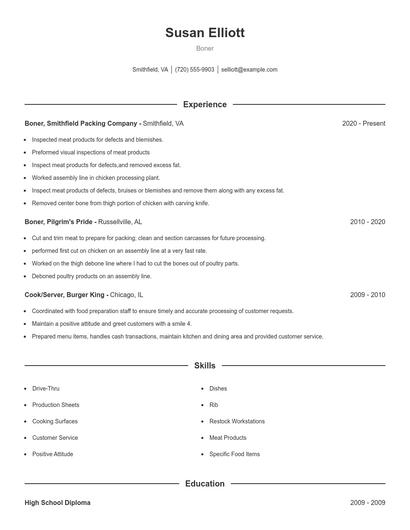 Boner Resume