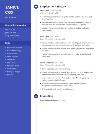 Resume example 5