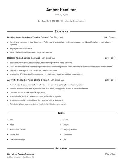 Resume example 1