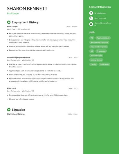 Resume example 4