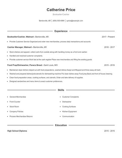 Resume example 1