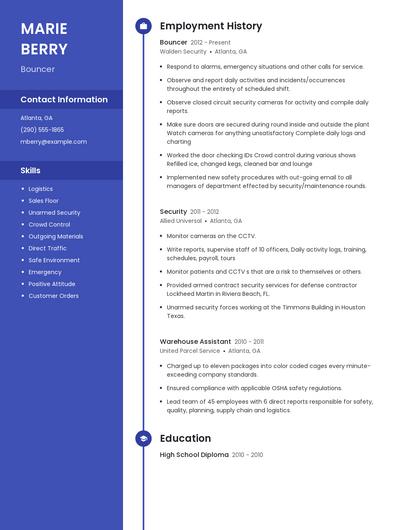 Resume example 5