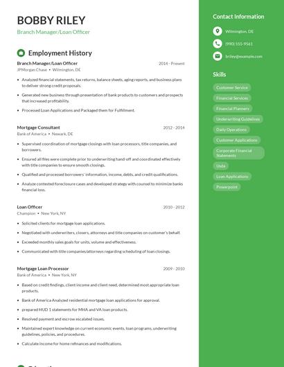 Resume example 5
