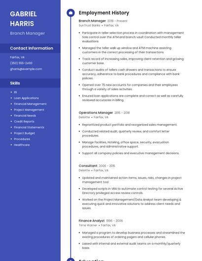 Resume example 5