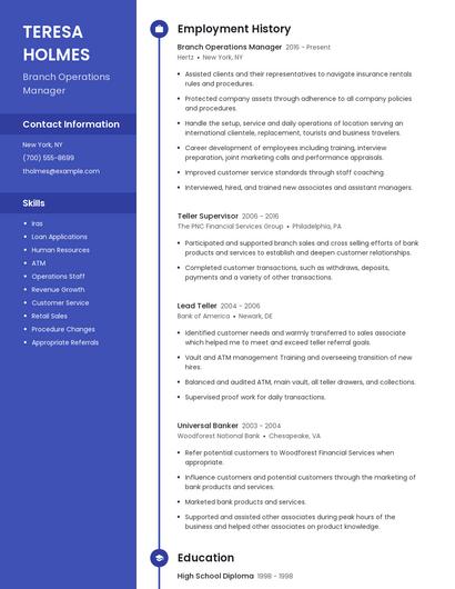 Resume example 4