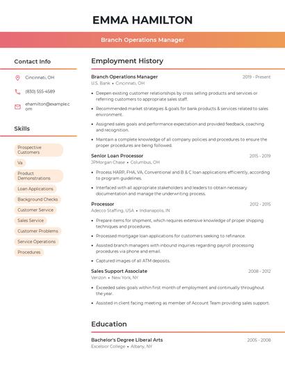 Resume example 3