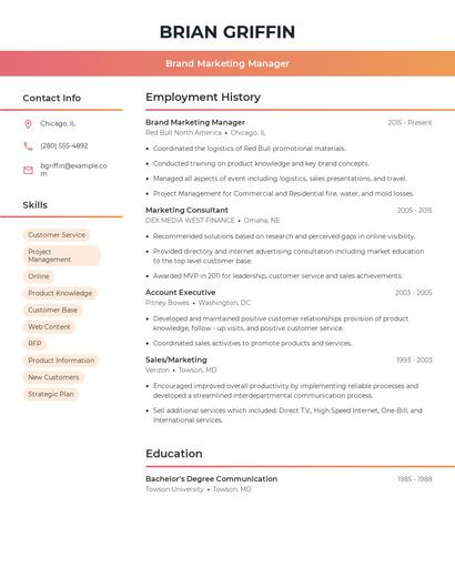 Resume example 3