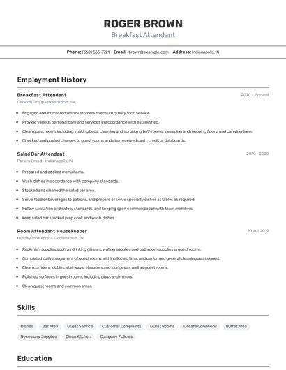 Resume example 2