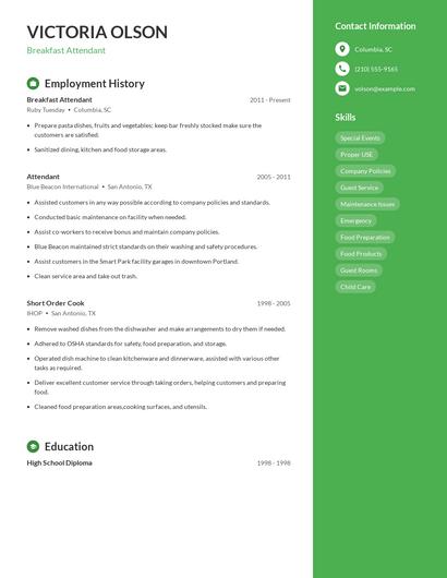 Resume example 4