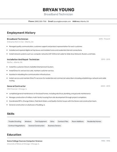 Resume example 2