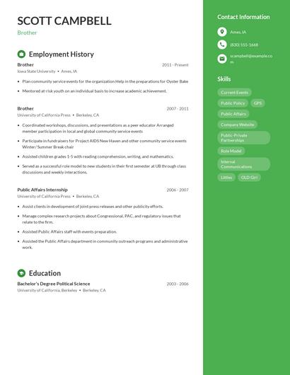 Brother Resume