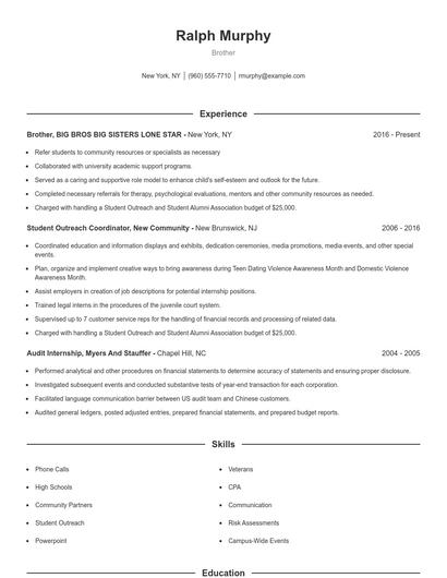 Brother Resume