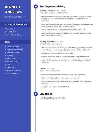 Building Carpenter Resume