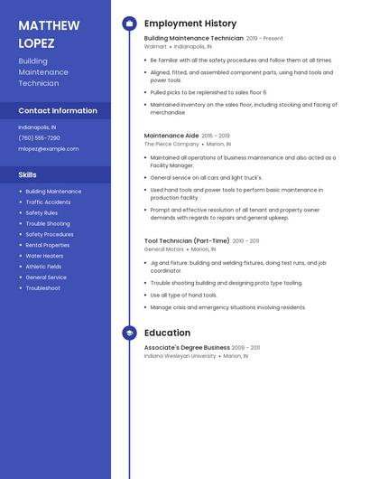 Resume example 4
