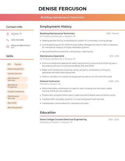 Resume example 3