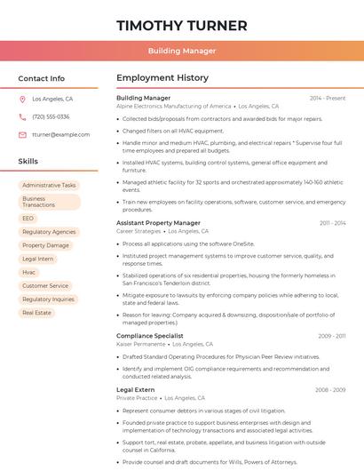 Resume example 3