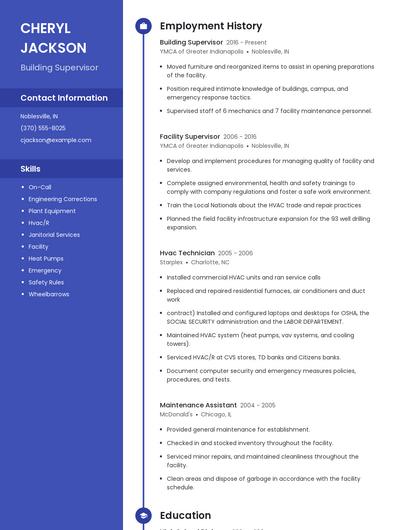 Resume example 4
