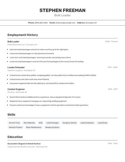 Bulk Loader Resume