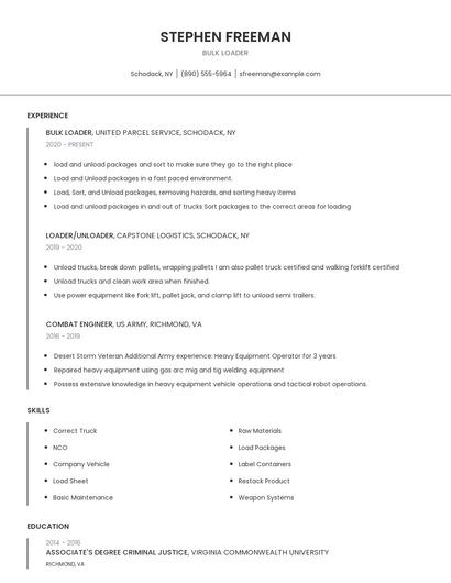 Bulk Loader Resume