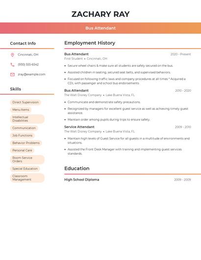 Resume example 3