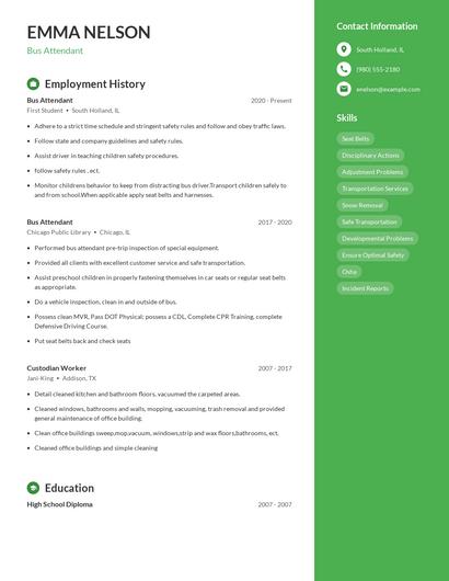 Resume example 5