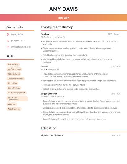 Resume example 3