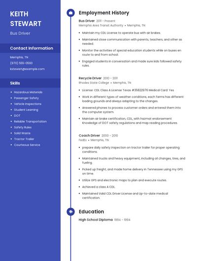 Resume example 5
