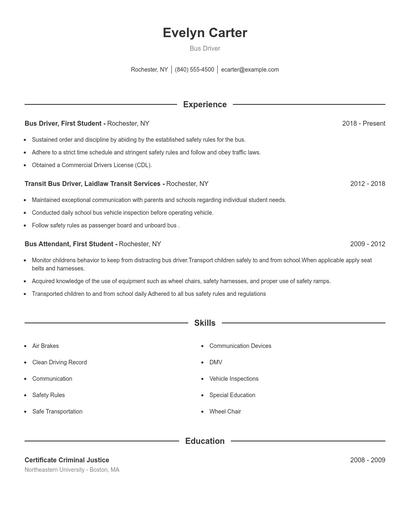 Resume example 1