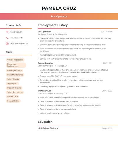 Resume example 3