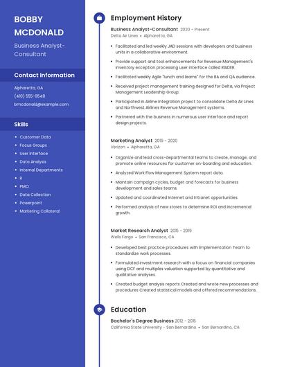 Resume example 5
