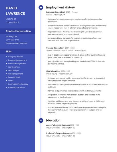 Resume example 4