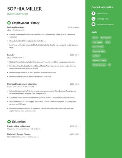 Resume example 4