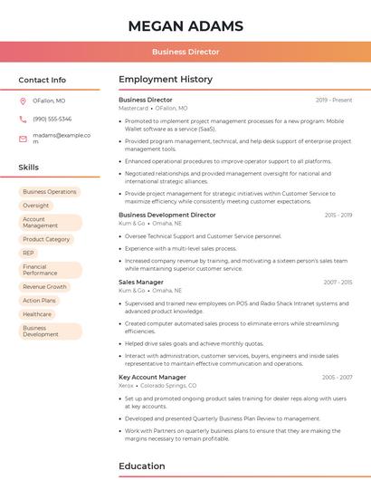 Resume example 3
