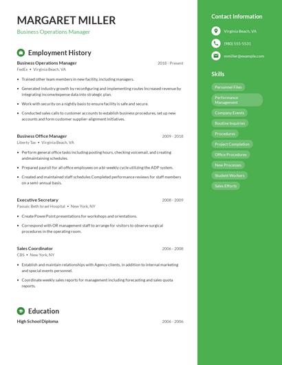 Resume example 4