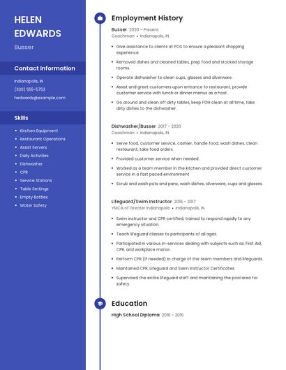 Resume example 4