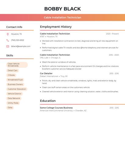 Resume example 3