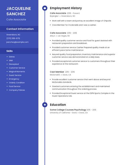 Resume example 5