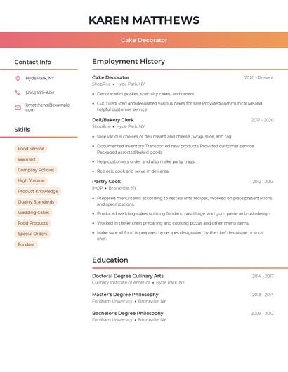 Resume example 3