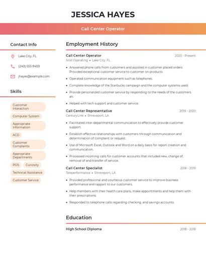 Resume example 3