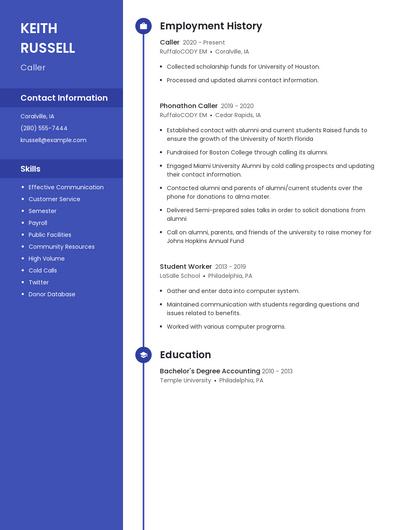 Resume example 4