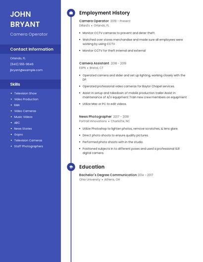 Resume example 4
