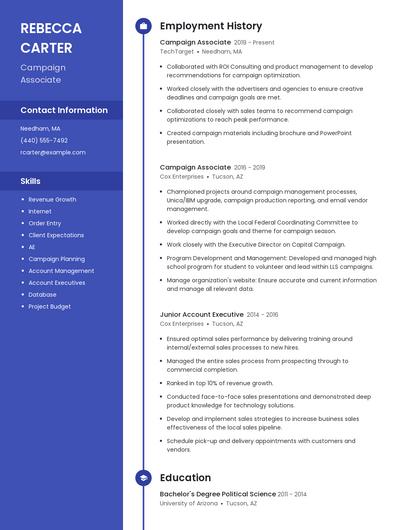 Campaign Associate Resume