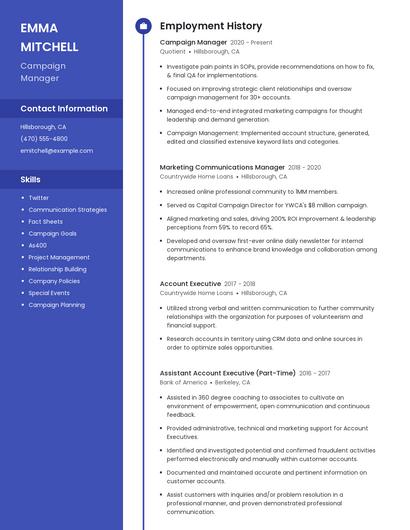 Resume example 4