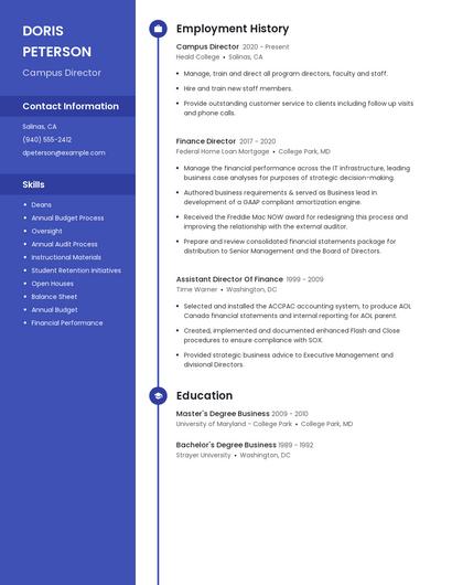 Resume example 4