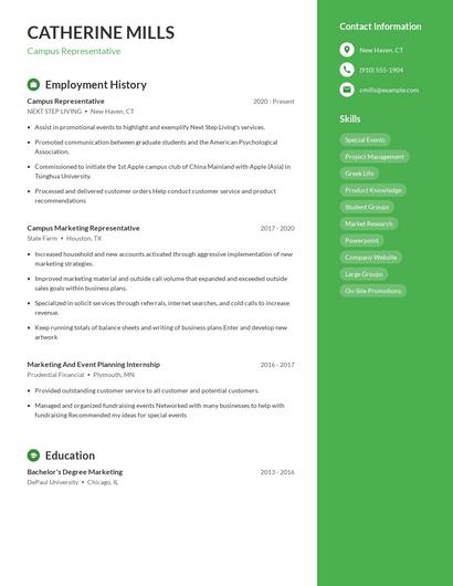 Resume example 4